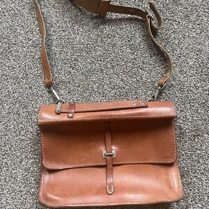 Leather minimalist satchel by Billykirk